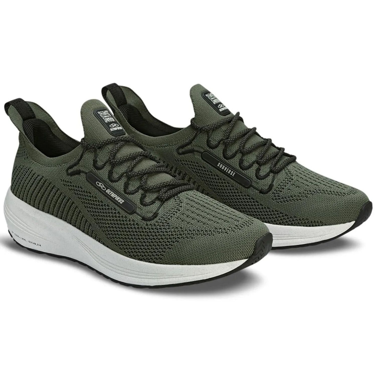 Zapatilla Running Hombre Subverse Verde Militar image number 2.0